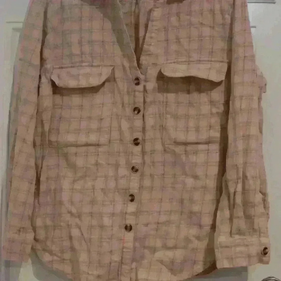 Pink Roberta Roller Rabbit Plaid top size Large - Picture 7 of 13